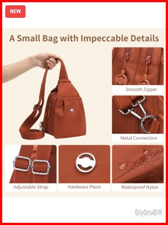 3-in-1 Anti Theft Convertible Travel Tote Backpack Purse, Lightweight Nylon main image 4